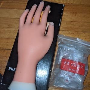 Nail tips with a soft hand